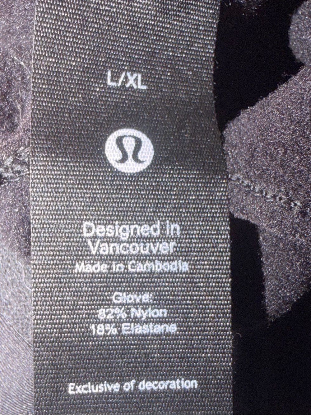 NWOT New Lululemon Cold Terrain Running Gloves Black - Picture 4 of 6